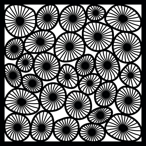Stencil - Sea Urchin (6x6 Inch)